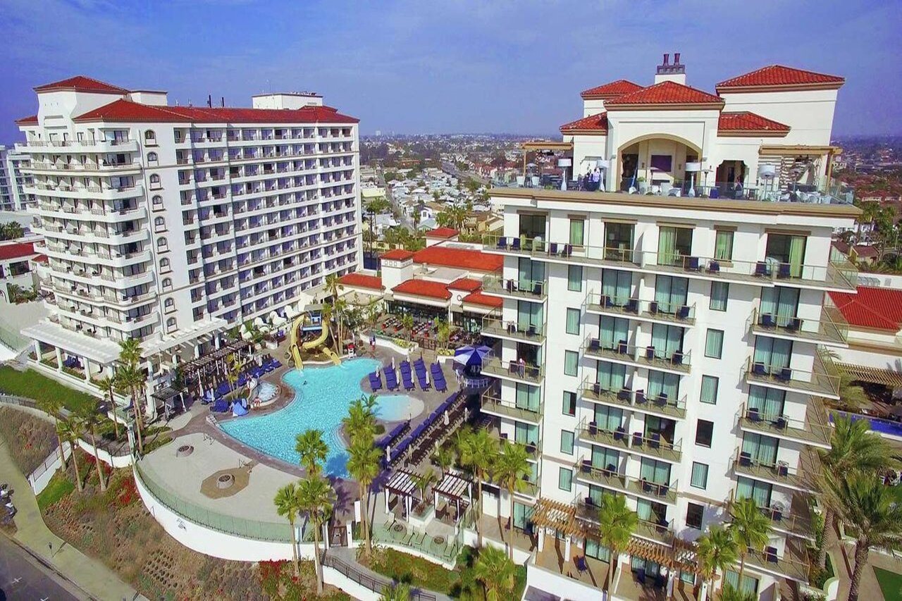 The Waterfront Beach Resort a Hilton Hotel in Huntington Beach!