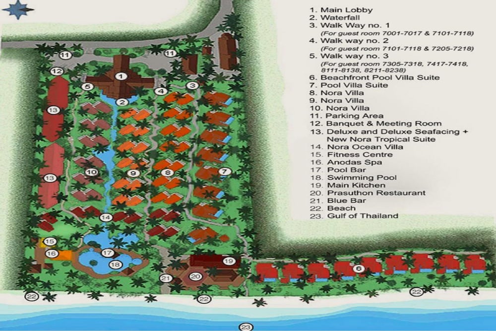 Hotel Nora Beach Resort & Spa, Koh Samui, Thailand, Ko Samui. Großes 473