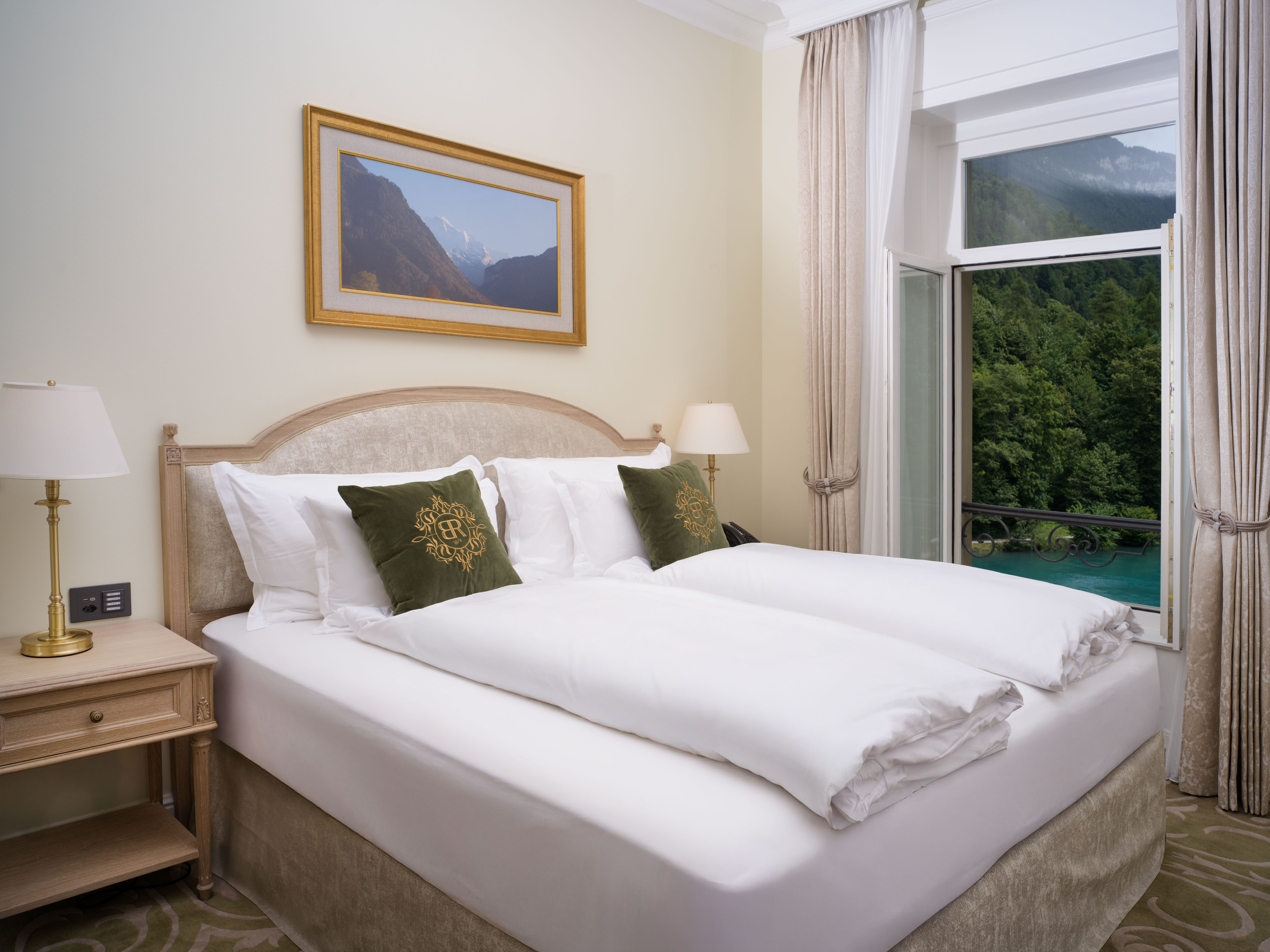 Hotel Grand Hotel Beau Rivage, Schweiz, Interlaken. Großes 669